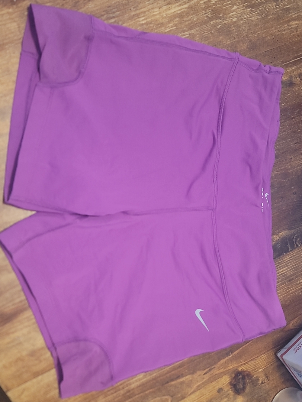 Nike Purple Women's Bike Shorts - Reflective Swoosh